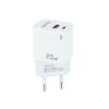 CARGADOR DOBLE USB-C + USB A TOOQ BLANCO - Imagen 2